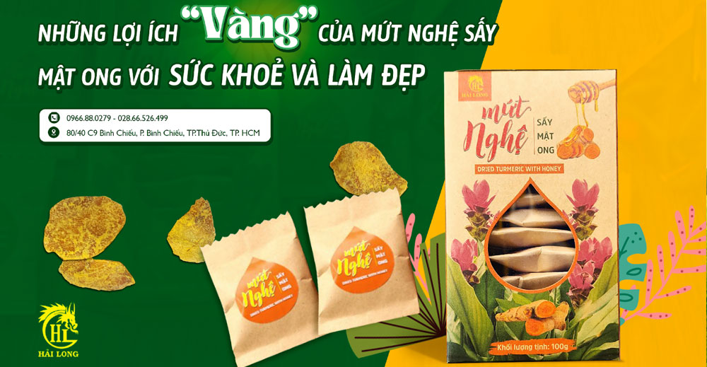 Những lợi ích “vàng” của mứt nghệ sấy dẻo mật ong với sức khỏe và làm đẹp