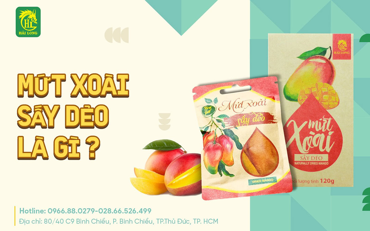 Mứt xoài sấy dẻo Hải Long – ngon miệng, bổ dưỡng, an toàn
